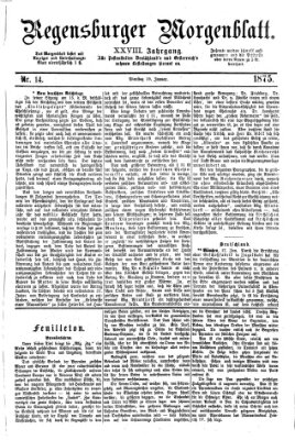 Regensburger Morgenblatt Dienstag 19. Januar 1875