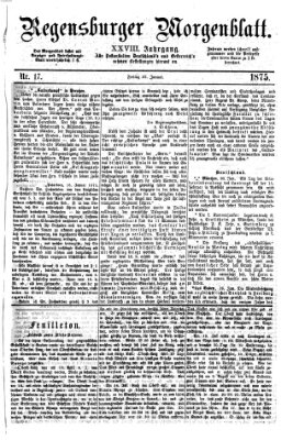 Regensburger Morgenblatt Freitag 22. Januar 1875