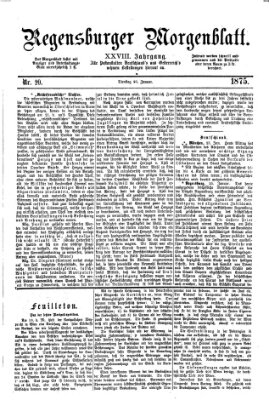 Regensburger Morgenblatt Dienstag 26. Januar 1875