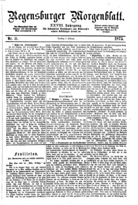 Regensburger Morgenblatt Dienstag 9. Februar 1875