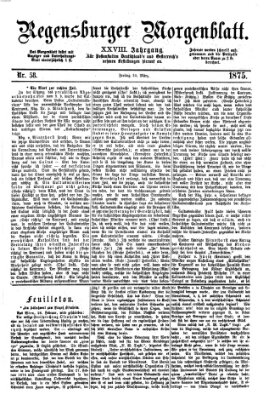 Regensburger Morgenblatt Freitag 12. März 1875