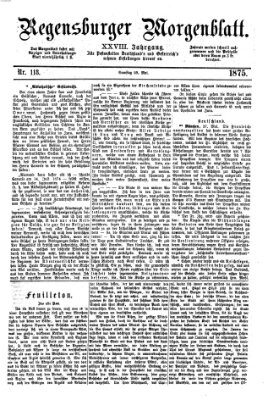 Regensburger Morgenblatt Samstag 29. Mai 1875