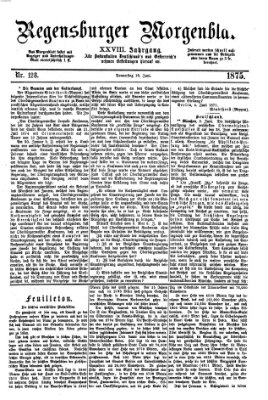 Regensburger Morgenblatt Donnerstag 10. Juni 1875