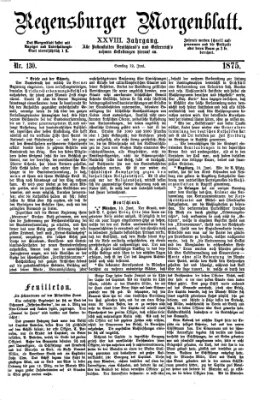 Regensburger Morgenblatt Samstag 12. Juni 1875