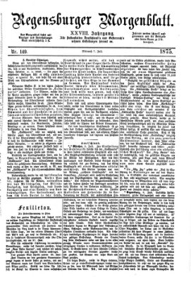 Regensburger Morgenblatt Mittwoch 7. Juli 1875