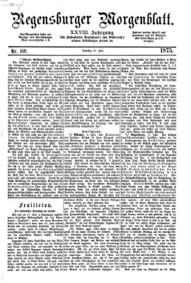 Regensburger Morgenblatt Samstag 10. Juli 1875