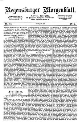 Regensburger Morgenblatt Samstag 24. Juli 1875