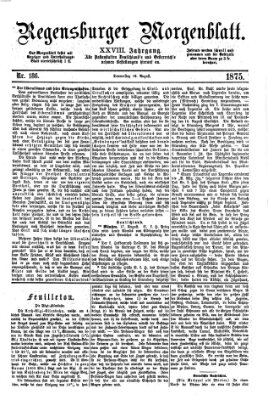 Regensburger Morgenblatt Donnerstag 19. August 1875