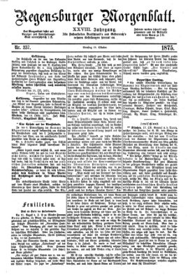 Regensburger Morgenblatt Dienstag 19. Oktober 1875