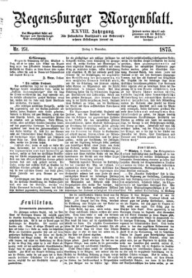 Regensburger Morgenblatt Freitag 5. November 1875