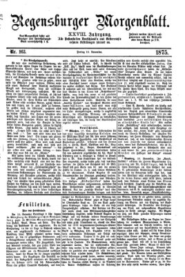 Regensburger Morgenblatt Freitag 19. November 1875