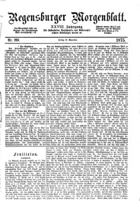 Regensburger Morgenblatt Freitag 26. November 1875