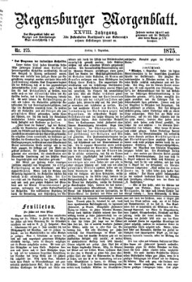 Regensburger Morgenblatt Freitag 3. Dezember 1875