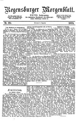 Regensburger Morgenblatt Mittwoch 15. Dezember 1875