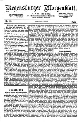 Regensburger Morgenblatt Donnerstag 23. Dezember 1875