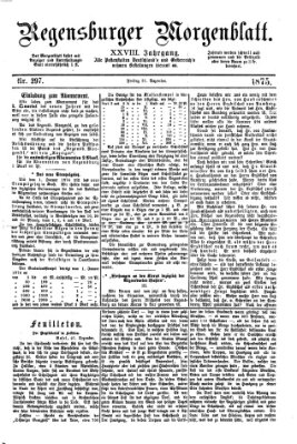 Regensburger Morgenblatt Freitag 31. Dezember 1875