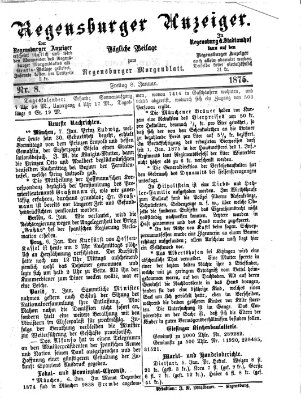 Regensburger Anzeiger Freitag 8. Januar 1875