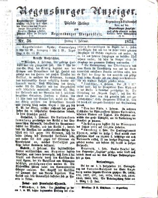 Regensburger Anzeiger Freitag 5. Februar 1875