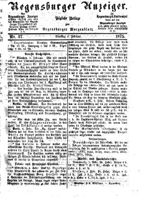 Regensburger Anzeiger Samstag 6. Februar 1875