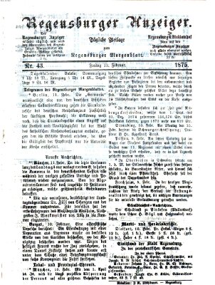 Regensburger Anzeiger Freitag 12. Februar 1875