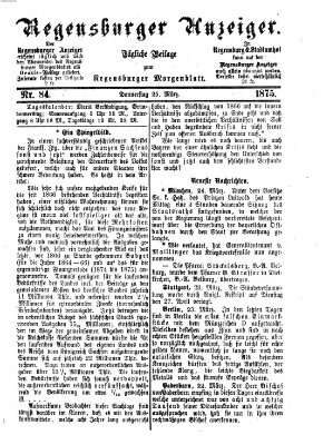 Regensburger Anzeiger Donnerstag 25. März 1875