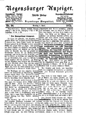 Regensburger Anzeiger Dienstag 6. April 1875