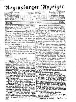 Regensburger Anzeiger Freitag 9. April 1875