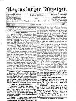 Regensburger Anzeiger Montag 10. Mai 1875