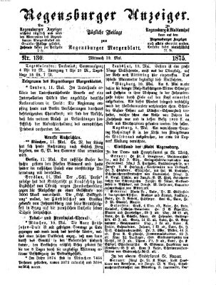 Regensburger Anzeiger Mittwoch 12. Mai 1875