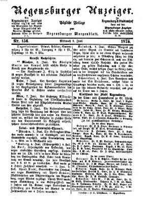 Regensburger Anzeiger Mittwoch 9. Juni 1875