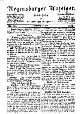 Regensburger Anzeiger Donnerstag 10. Juni 1875