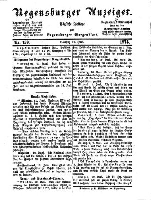 Regensburger Anzeiger Samstag 12. Juni 1875