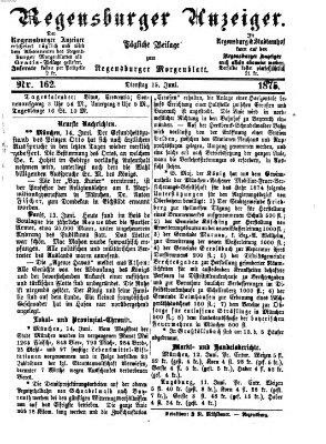 Regensburger Anzeiger Dienstag 15. Juni 1875