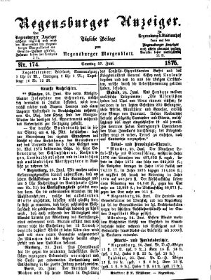 Regensburger Anzeiger Sonntag 27. Juni 1875