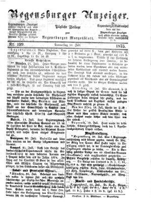 Regensburger Anzeiger Donnerstag 22. Juli 1875