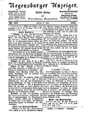 Regensburger Anzeiger Freitag 30. Juli 1875