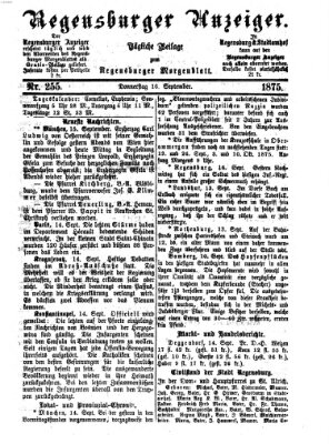 Regensburger Anzeiger Donnerstag 16. September 1875