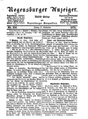 Regensburger Anzeiger Freitag 17. September 1875