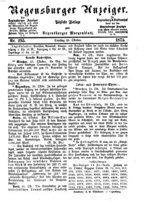 Regensburger Anzeiger Dienstag 26. Oktober 1875