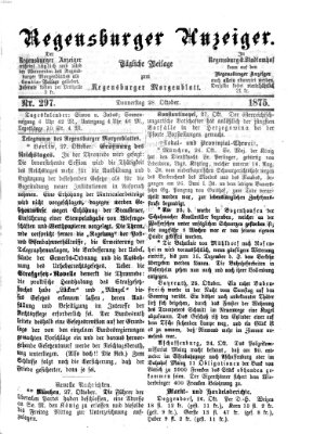 Regensburger Anzeiger Donnerstag 28. Oktober 1875