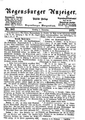 Regensburger Anzeiger Dienstag 2. November 1875