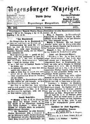 Regensburger Anzeiger Freitag 5. November 1875