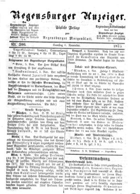 Regensburger Anzeiger Samstag 6. November 1875