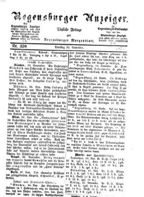 Regensburger Anzeiger Dienstag 30. November 1875