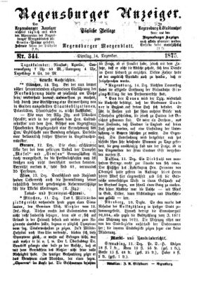 Regensburger Anzeiger Dienstag 14. Dezember 1875