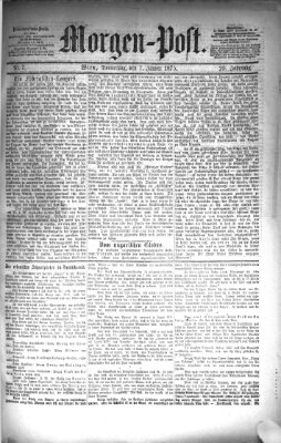 Morgenpost Donnerstag 7. Januar 1875