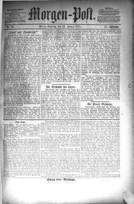 Morgenpost Sonntag 10. Januar 1875