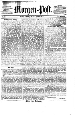 Morgenpost Sonntag 17. Januar 1875