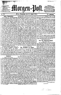 Morgenpost Donnerstag 21. Januar 1875