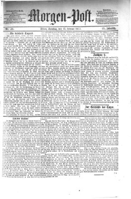 Morgenpost Samstag 13. Februar 1875